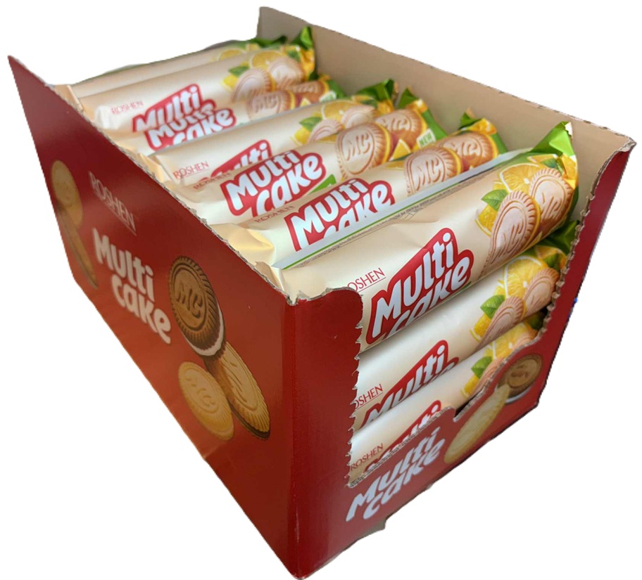 Roshen Multi Cake sušenky 180g s citronovou náplní karton